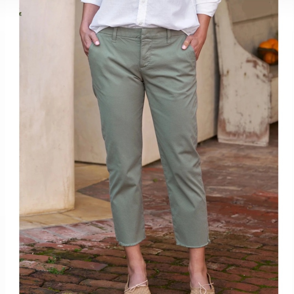 Frank & Eileen Flax Wicklow Italian Cop Chino Pants Sage Green Rosemary Cotton